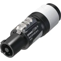 Jack, 2 pole + PE, screw connection, 1.5-2.5 mm², black, NAC3FXXB-W-S