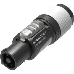 Jack, 2 pole + PE, screw connection, 1.5-2.5 mm², black, NAC3FXXB-W-L