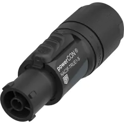 Jack, 2 pole + PE, 1.5-2.5 mm², black, NAC3F-TRUE1-S