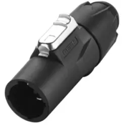 Plug, 3 pole, cable assembly, screw connection, 1.0-2.5 mm², black, RCAC3M-X-000-1
