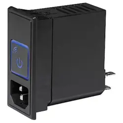 Smart connector C14, 3 pole, snap-in, plug-in connection, black, 3-137-412