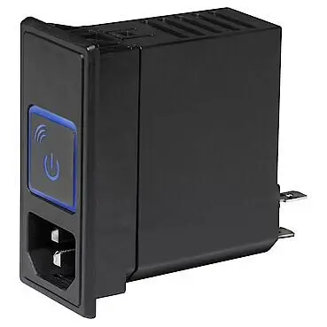 Smart connector C14, 3 pole, snap-in, plug-in connection, black, 3-137-412 - 1