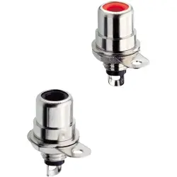 Cinch plug-in sockets, BTO 1 red