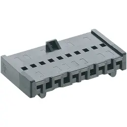 Socket housing, 2 pole, pitch 2.5 mm, straight, black, 3114 02 VP15