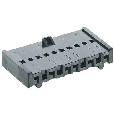 Socket housing, 9 pole, pitch 2.5 mm, straight, black, 3114 09 VP15 - 1