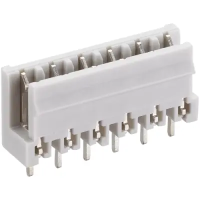 Socket header, 2 pole, pitch 5 mm, straight, white, KB 02 - 1