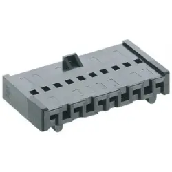 Socket housing, 15 pole, pitch 2.5 mm, straight, black, 3114 15 VP15