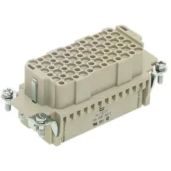 Socket contact insert, 16B, 72 pole, unequipped, crimp connection, with PE contact, 09160723101