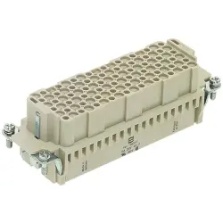 Socket contact insert, 24B, 108 pole, unequipped, crimp connection, with PE contact, 09161083101