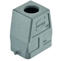 Grommet housing, size 6B, die-cast aluminum, M25, straight, longitudinal bow locking, IP65/IP66/IP67, 19300060446