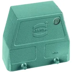 Grommet housing, size 10B, die-cast aluminum, M32, angled, cross bow locking, IP65/IP66/IP67, 19300100527