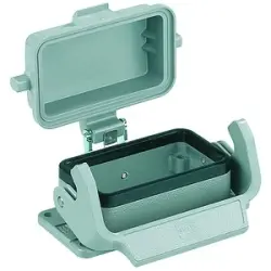 Surface mount housing, size 16B, die-cast aluminum, longitudinal bow locking, IP65, 09300160306