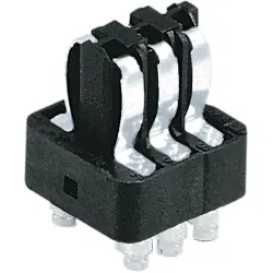 Pin contact insert, 3A, 6 pole, equipped, screw connection, 09700062813
