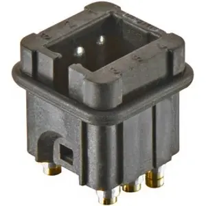 Pin contact insert, 3A, 6 pole, equipped, screw connection, 09700062616 - 1