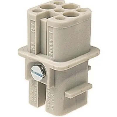 Socket contact insert, 3A, 8 pole, unequipped, crimp connection, 09360083101 - 1