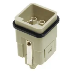 Pin contact insert, 3A, 7 pole, unequipped, crimp connection, with PE contact, 09120073001