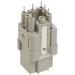 Socket contact insert, 3A, 7 pole, unequipped, crimp connection, with PE contact, 09120073101