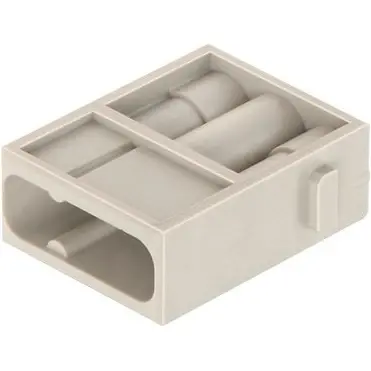 Pin contact insert, 3 pole, unequipped, crimp connection, 09140033001 - 1