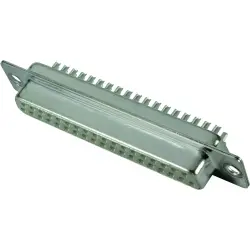 D-Sub socket, 9 pole, standard, equipped, straight, solder cup, 09670094715