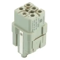 Socket contact insert, 3A, 5 pole, unequipped, crimp connection, with PE contact, 09120053104