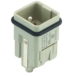 Pin contact insert, 3A, 5 pole, unequipped, crimp connection, with PE contact, 09120053004 - 1