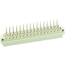 Male connector, type E, 48 pole, a-c-e, pitch 5.08 mm, solder pin, angled, gold-plated, 09051486921