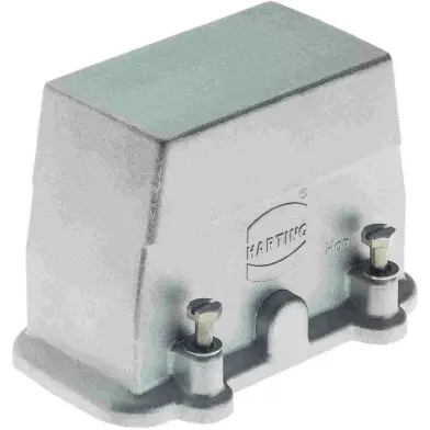 Grommet housing, size 16B, die-cast aluminum, 1 x M40, angled, screw locking, IP65, 19620400543 - 1