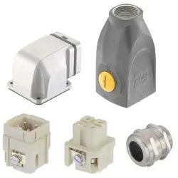Connector kit, size Han-Yellock 10, 3 pole + PE , 10220030002