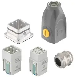 Connector kit, size Han-Yellock 10, 5 pole + PE , 10220030003