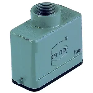 Grommet housing, size 10A, die-cast aluminum, PG13.5, straight, longitudinal bow locking, IP65, 09200101440 - 1
