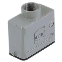 Grommet housing, size 10A, die-cast aluminum, M20, straight, longitudinal bow locking, IP65, 19200101440