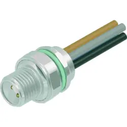 Panel plug, M12, 5 pole, screw locking, straight, 21035991515