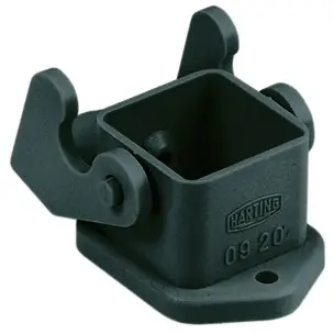 Surface mount housing, size 3A, PC, M20, straight, longitudinal bow locking, IP44/IP65/IP67, 09200030327 - 1