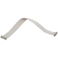 Connection cable, 0.5 m, female connector, 10 pole angled to female connector, 10 pole angled, AWG 28-7, 33182430500065
