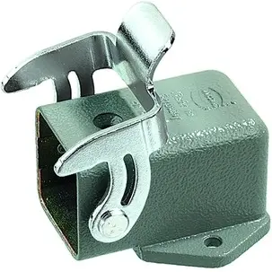 Surface mount housing, size 3A, zinc die casting, M20, angled, longitudinal bow locking, IP44/IP65/IP67, 09200030801 - 1