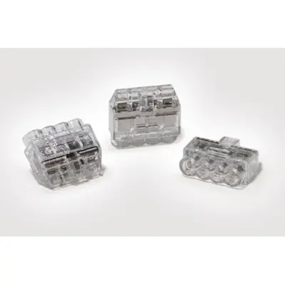 Cable connector, 4 pole, 0.5-2.5 mm², transparent, cable connection, 24 A, 148-90038 - 1