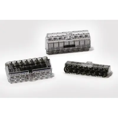 Cable connector, 8 pole, 0.5-2.5 mm², black/transparent, cable connection, 24 A, 148-90041 - 1
