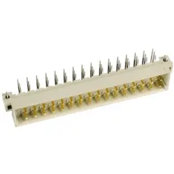 Male connector, type E, 48 pole, a-c-e, pitch 2.54 mm, solder pin, angled, 09053486931