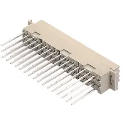 Female connector, type F, 32 pole, z-b, pitch 3.81 mm, wire-wrap, straight, 09062326821