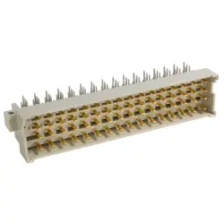 Male connector, type G, 64 pole, z-b-d-f, pitch 2.54 mm, solder pin, angled, 09061642901