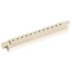 Female connector, type C, 96 pole, a-b-c, pitch 2.54 mm, press-in connection, straight, 09037962850