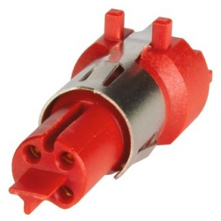 Panel socket, M8, 4 pole, solder connection, straight, 21023412418