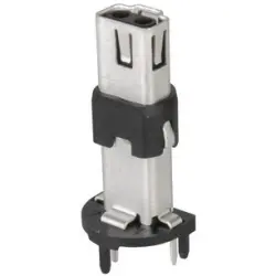 Panel socket, M12, 2 pole, solder connection, straight, 21033392202