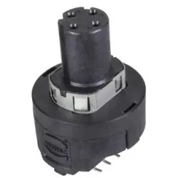 Panel socket, M12, 4 pole, solder connection, screw lock/push-pull, straight, 21033812411