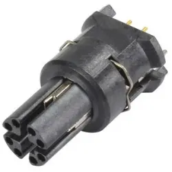 Panel socket, M12, 8 pole, solder connection, screw lock/push-pull, straight, 21033812806