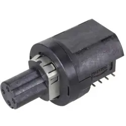 Panel socket, M12, 4 pole, solder connection, screw lock/push-pull, angled, 21033814420