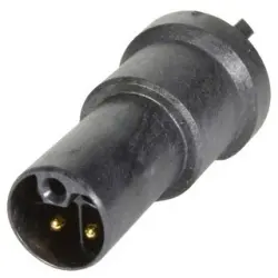 Panel plug, M12, 4 pole, solder connection, screw locking, straight, 21033961506