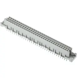 Female connector, type C, 96 pole, a-b-c, pitch 2.54 mm, solder pin, straight, gold-plated, 09032966845222