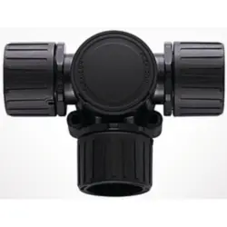 T connector, 16 mm, PA, IP66, black, (L) 96 mm, 166-24800