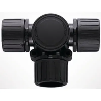 T connector, 21 mm, PA, IP66, black, 166-24802 - 1